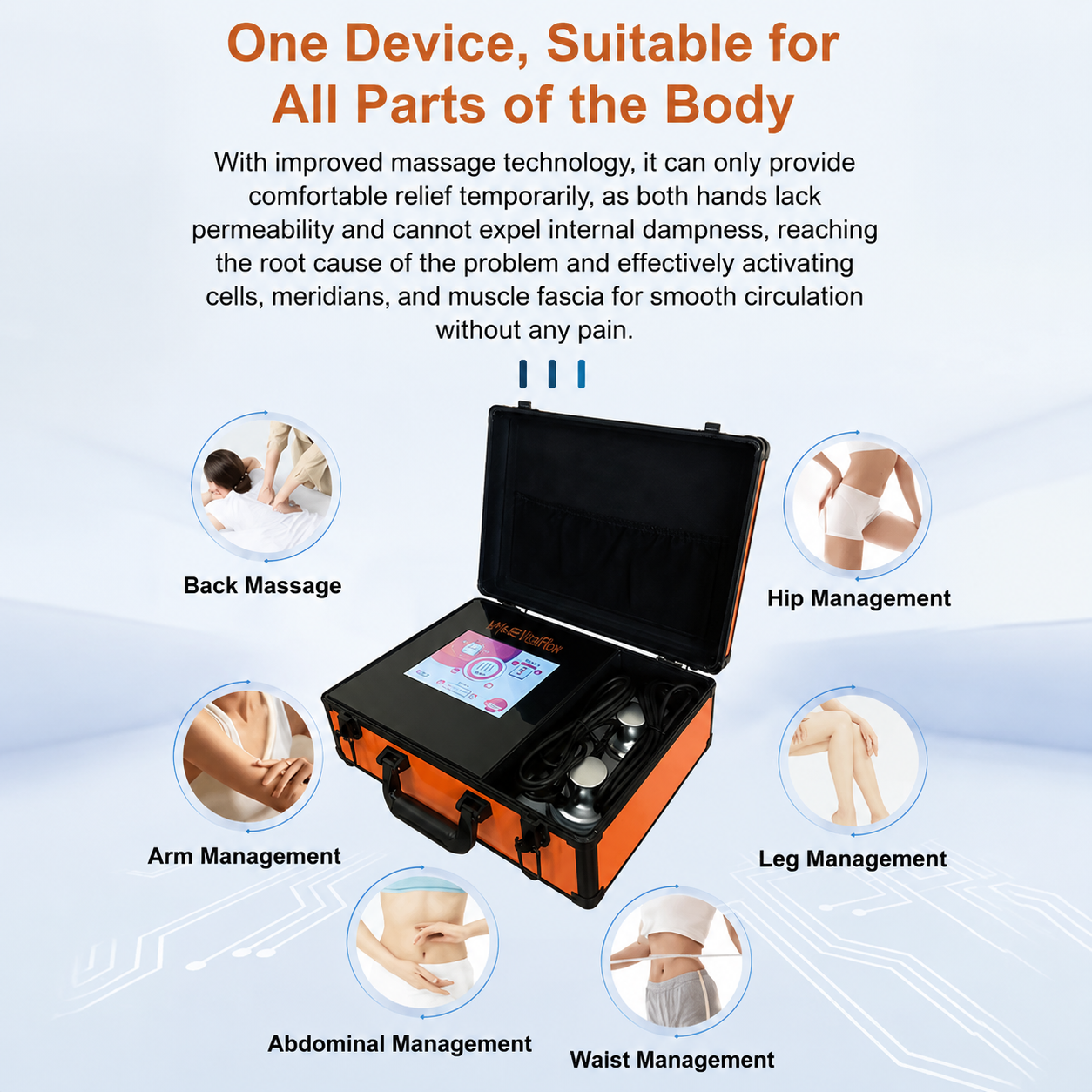Bio-Microcurrent Meridian Massager – 3-in-1 Health Preservation Instrument for Wellness