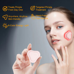 LED Light-Therapy Acne Patch – Red & Blue Light for Acne Clearing and Soothing – Mini Electronic Beauty Patch